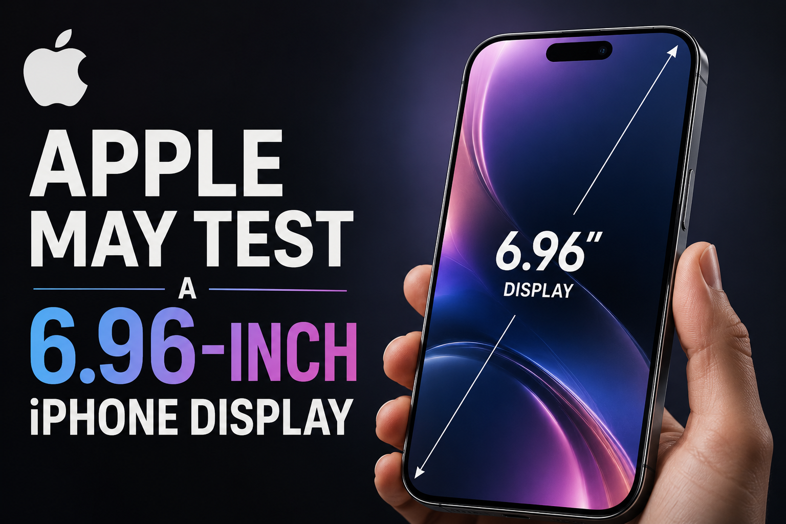 Concept iPhone with nearly 7-inch edge-to-edge display and thin bezels