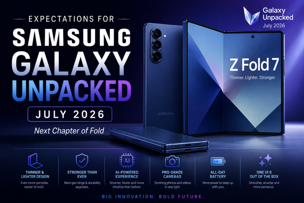 Samsung Galaxy foldables and smartwatches preview for July 2026 Unpacked event