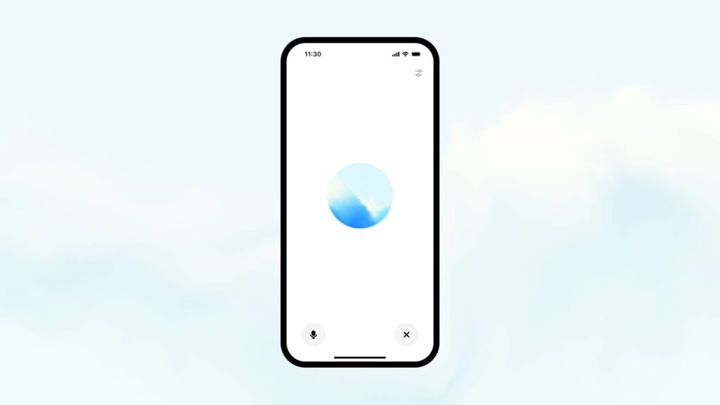 The Advanced Voice Mode's UI