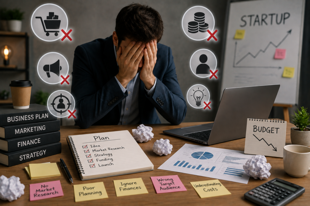 Person starting a small business