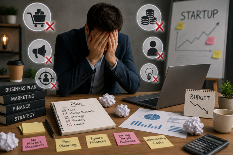 Person starting a small business