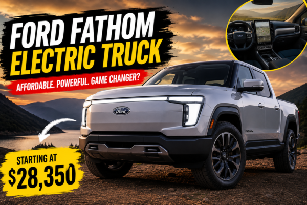 Ford Fathom electric truck with a range of up to 300 miles and bidirectional charging