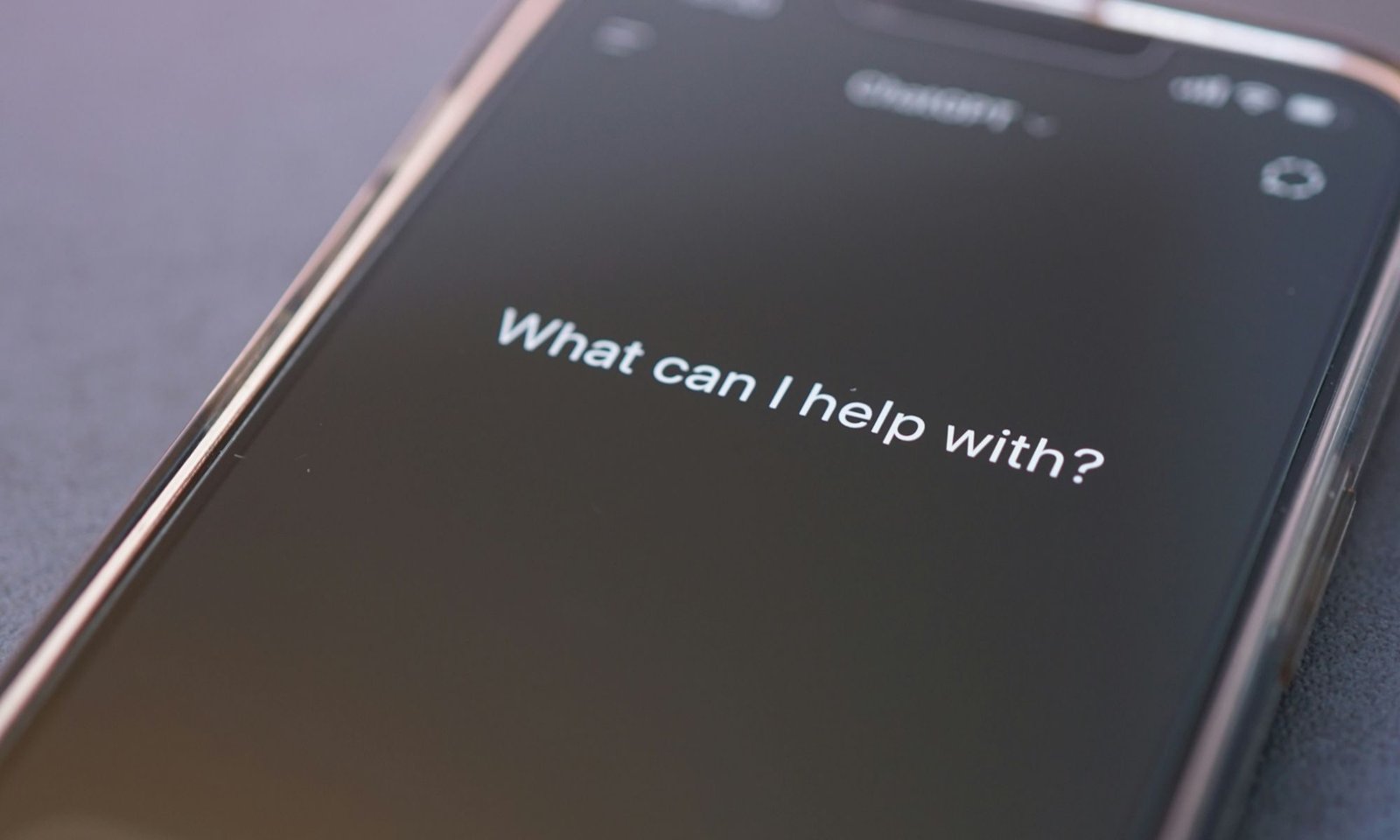 ChatGPT on a smartphone