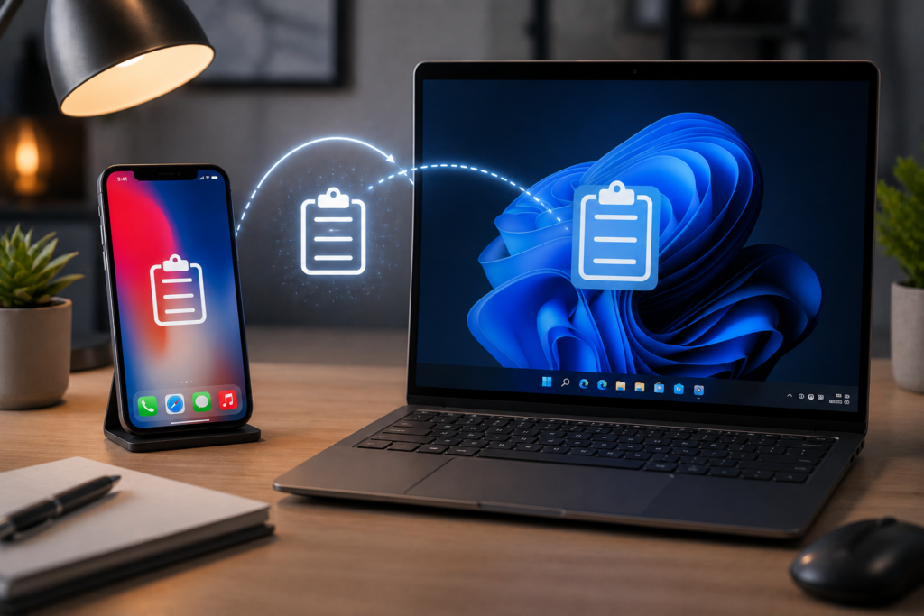 Apple Universal Clipboard feature on iPhone and Windows PC