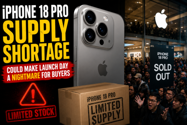 iPhone 18 Pro production snag due to DRAM shortage